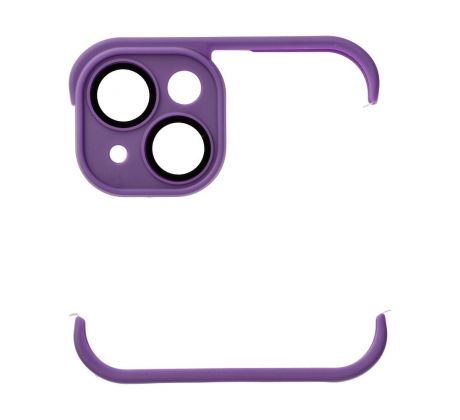 Bumper s ochranou zadnej kamery pre  iPhone 14  fialový