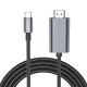 KÁBEL TECH-PROTECT ULTRABOOST CABLE TYPE-C TO HDMI 4K 60HZ 200CM BLACK