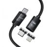 KÁBEL TECH-PROTECT ULTRABOOST MAGNETIC CABLE LIGHTNING & TYPE-C PD27W/3A 200CM BLACK