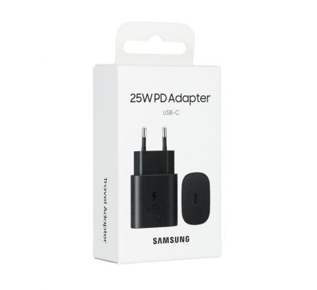 EP-TA800EBE Samsung USB-C 25W cestovná nabíjačka Black
