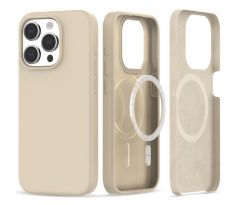 KRYT TECH-PROTECT SILICONE MAGSAFE iPhone 15 Pro SAND BEIGE