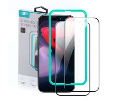 OCHRANNÉ TVRDENÉ SKLO ESR TEMPERED GLASS 2-PACK iPhone 15 Pro BLACK