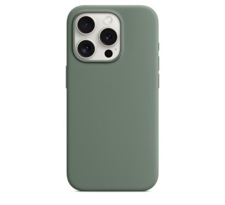 iPhone 15 Pro Silicone Case s MagSafe - Cypress design (zelený)