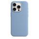 iPhone 15 Pro Silicone Case s MagSafe - Winter Blue design (slabomodrý)