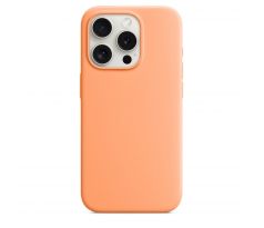 iPhone 15 Pro Silicone Case s MagSafe - Orange Sorbet design (oranžový)