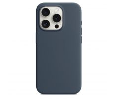 iPhone 15 Pro Silicone Case s MagSafe - Storm Blue design (tmavomodrý)