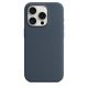 iPhone 15 Pro Silicone Case s MagSafe - Storm Blue design (tmavomodrý)