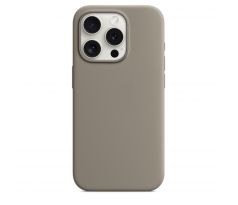 iPhone 15 Pro Silicone Case s MagSafe - Clay design (šedý)
