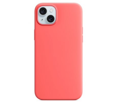 iPhone 15 Plus Silicone Case s MagSafe - Guava design (lososový)
