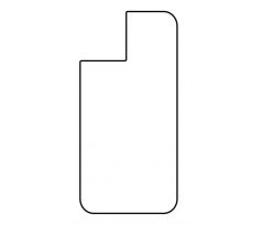Hydrogel - zadná ochranná fólia - iPhone 12 mini - typ výrezu 4