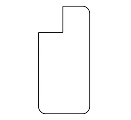 Hydrogel - zadná ochranná fólia - iPhone 12 mini - typ výrezu 4