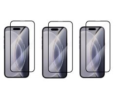 2+1 ZADARMO! 3PACK 3D Ochranné tvrdené sklo - Apple iPhone 15 Pro