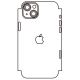 Hydrogel - matná zadná ochranná fólia - iPhone 15 Plus