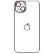 Hydrogel - matná zadná ochranná fólia - iPhone 15 Plus 