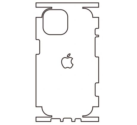 Hydrogel - matná zadná ochranná fólia - iPhone 15 