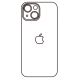 Hydrogel - matná zadná ochranná fólia - iPhone 15  