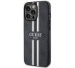 Original   GUESS GUHMP13LP4RPSK  iPhone 13 Pro (Magsafe 4G Printed Stripes / čierny)