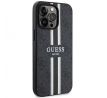 Original   GUESS GUHMP13LP4RPSK  iPhone 13 Pro (Magsafe 4G Printed Stripes / čierny)