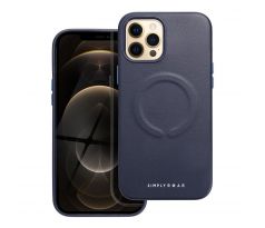Roar Kožený kryt Mag Case -  iPhone 12 Pro Max   tmavomodrý