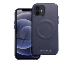 Roar Kožený kryt Mag Case -  iPhone 12   tmavomodrý