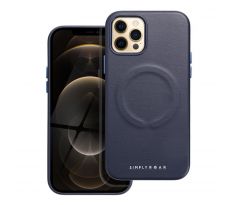 Roar Kožený kryt Mag Case -  iPhone 12 Pro   tmavomodrý