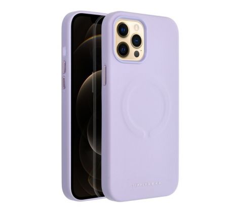 Roar Kožený kryt Mag Case -  iPhone 12 Pro Max fialový