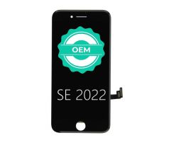 Čierny LCD displej iPhone SE 2022 + dotyková doska OEM 