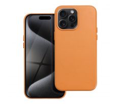 Kožený kryt Mag Cover  iPhone 15 Pro Max orange