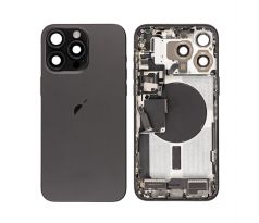 Apple iPhone 15 Pro Max - Zadný housing s predinštalovanými dielmi (Black Titanium)