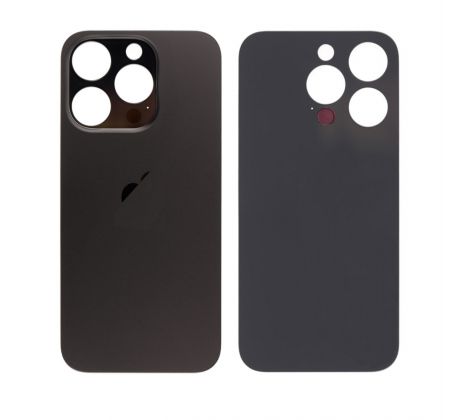 Apple iPhone 15 Pro - Náhradné zadné sklo housingu (Black Titanium) 