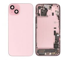 Apple iPhone 15 Plus - Zadný housing (pink s predinštalovanými dielmi 