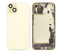 Apple iPhone 15 Plus - Zadný housing (yellow s predinštalovanými dielmi 