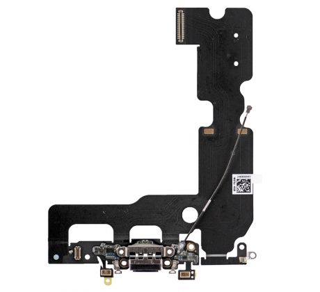 iPhone 7 Plus - Čierny nabíjací konektor + flex kábel s mikrofónom