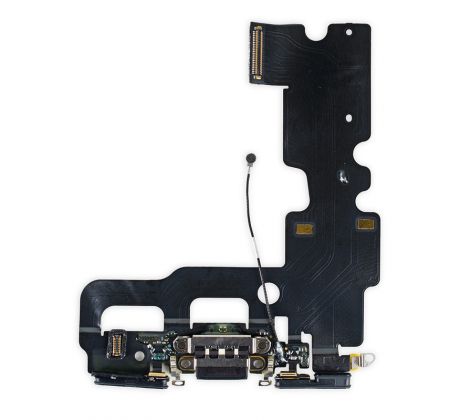 iPhone 7 - Čierny nabíjací konektor + flex kábel s mikrofónom
