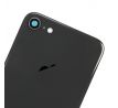 iPhone 8 - Zadné sklo housingu iPhone 8 + sklíčko zadnej kamery - čierne
