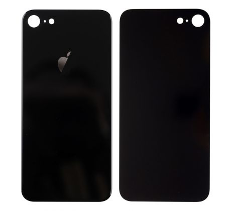 iPhone 8 - Zadné sklo housingu iPhone 8 - čierne