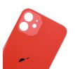 Apple iPhone 12 mini - Sklo zadného housingu so zväčšeným otvorom na kameru BIG HOLE - červené