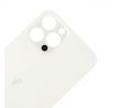 Apple iPhone 12 Pro Max - Sklo zadného housingu so zväčšeným otvorom na kameru BIG HOLE - biele