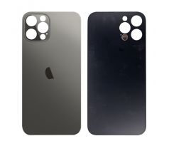 Apple iPhone 12 Pro Max - Sklo zadného housingu so zväčšeným otvorom na kameru BIG HOLE - space grey