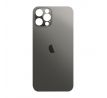Apple iPhone 12 Pro Max - Sklo zadného housingu so zväčšeným otvorom na kameru BIG HOLE - space grey