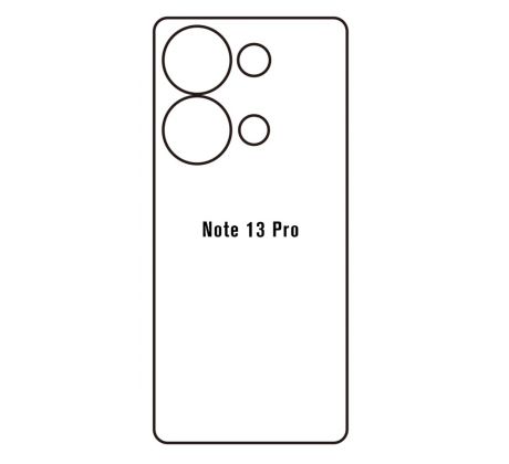 Hydrogel - matná zadná ochranná fólia - Xiaomi Redmi Note 13 Pro 4G