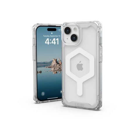 (UAG) Urban Armor Gear Plyo s Magsafe  iPhone 15 ice biely