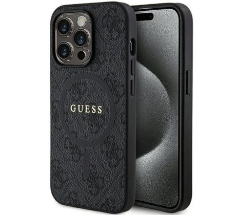 Original   GUESS GUHMP14LG4GFRK  iPhone 14 Pro (Compatible with Magsafe / 4G Ring classic logo / cierny)
