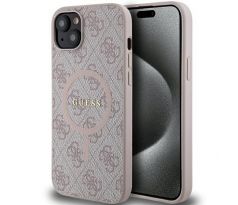 Original   GUESS GUHMP14SG4GFRP  iPhone 14 (Compatible with Magsafe / 4G Ring classic logo / ružový)