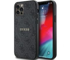 Original   GUESS GUHMP12MG4GFRK  iPhone 12/12 Pro (Compatible with Magsafe / 4G Ring classic logo / cierny)