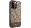 Original   GUESS GUHMP14XHGCFSEW  iPhone 14 Pro Max (Compatible with Magsafe GCUBE Stripes / hnedý)