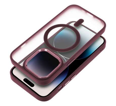 Matte Mag Cover  s MagSafe  iPhone 11 Pro Max plum cervený