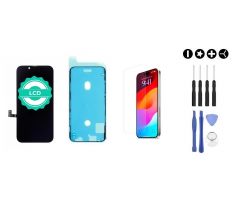 MULTIPACK - LCD displej pre iPhone 15 + lepka pod displej + 3D ochranné sklo + sada náradia 