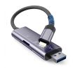 REDUKCIA TECH-PROTECT ULTRABOOST CARD READER SD & MICRO SD LIGHTNING & USB GREY